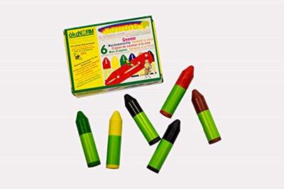 ÖkoNORM Waskrijtjes - kartondoos - kinderen - 6 stuks