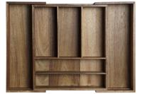 Bestekorganizer DKD Home Decor Natuurlijk Acacia 35 x 30 x 7 cm - thumbnail