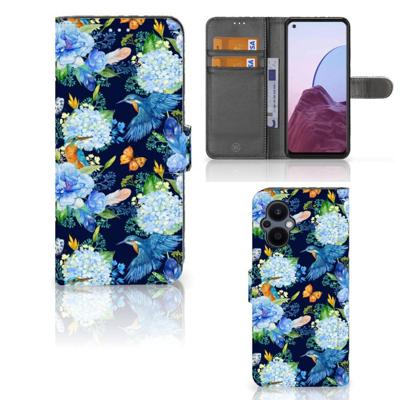 Telefoonhoesje | Met pasjeshouder | voor OPPO Reno 8 Lite | OnePlus Nord N20 IJsvogel