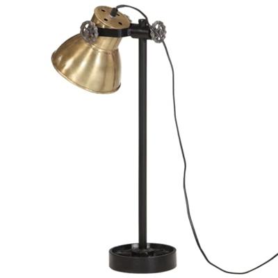 VidaXL Bureaulamp 25 w e27 15x15x55 cm antiek messing