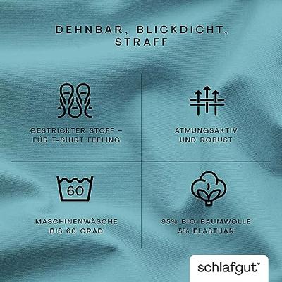 Schlafgut Schlafgut Pure Jersey Boxspring Hoeslaken S - 90x190 - 100x220 467 Petrol Mid
