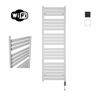 Elektrische Radiator Sanicare HWV - Moda Met Wifi 160x60 cm Mat Wit 1159W Met Thermostaat Chroom Rechtsonder Elektrische Radiator Sanicare HWV - Moda Met Wifi 160x60 cm Mat Wit 1159W Met Thermostaat Chroom Rechtsonder