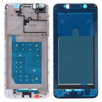 Front behuizing LCD frame bezel plaat voor Huawei Y5 Prime (2018) (wit) - thumbnail