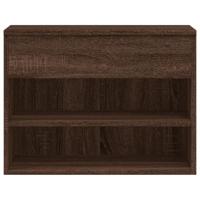 VidaXL Schoenenbank 60x30x45 cm bewerkt hout bruin eikenkleur - thumbnail