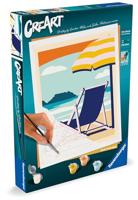 CreArt 24x30 cm Ontspan op het strand, Volwassene, Schilderen op nummer, 23897, Ravensburger - thumbnail