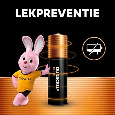 Duracell batterij Plus 100% AA, blister van 20 stuks