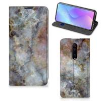 Xiaomi Mi 9T Pro | Standcase | Marmer Grijs - thumbnail