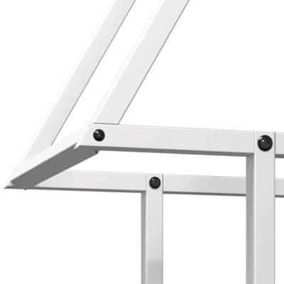 Brandhoutrek 50x25x60 cm koudgewalst staal wit