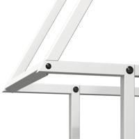 Brandhoutrek 50x25x60 cm koudgewalst staal wit - thumbnail