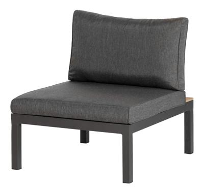 WOOOD Tussenelement 'La Vida' Teakhout, kleur Antraciet