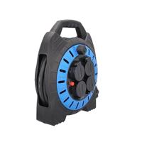 AS Schwabe 16151 Kabelafroller 15 m Zwart Randaarde stekker - thumbnail