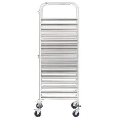 Keukentrolley 16-laags 38x55x163 cm roestvrij staal