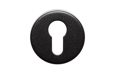 Cilinderrozet zwart rond Cilinderrozet zwart rond