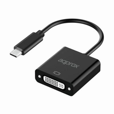 Adapter USB C naar DVI approx! APPC51 Zwart Adapter USB C naar DVI approx! APPC51 Zwart