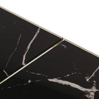 Salontafel roestvrijstaal en gehard glas goudkleurig - thumbnail