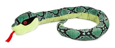 Van Manen knuffel slang junior 130 cm pluche groen