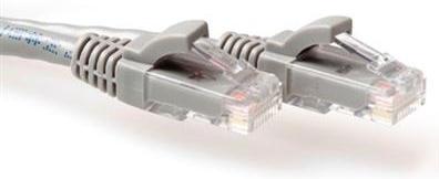 ACT Grijze 10 meter U/UTP CAT6A patchkabel snagless met RJ45 connectoren ACT Grijze 10 meter U/UTP CAT6A patchkabel snagless met RJ45 connectoren
