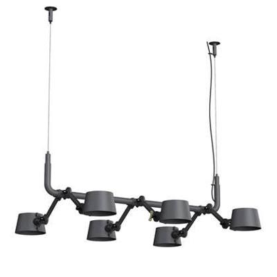 Tonone Bolt 6-pack Pendant Hanglamp - Donkergrijs