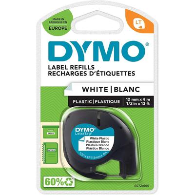 Dymo Letratag Band Plastic wit 12 mm x 4 m 91221