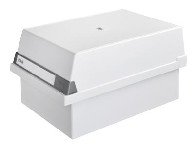 HAN 955-11 955-11 Kaartenbak Lichtgrijs Aantal kaarten (max.): 1.300 kaarten DIN A5 liggend