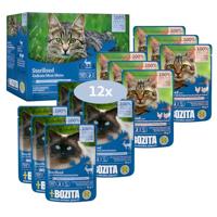 Bozita Indoor & Sterilised vlees stukjes in saus multipack natvoer kat 12 x 85 g - thumbnail