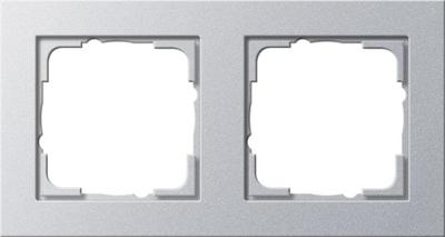 GIRA 0212 25 Frame 2-voudig E2, Standaard 55, System 55 Aluminium 1 stuk(s)