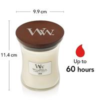Woodwick Linen Medium Hourglass Candle 0 - thumbnail