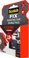 Dubbelzijdig plakband Scotch extreme 19 mm x 5 m Grijs - thumbnail
