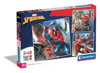 Clementoni Super Color 3in1 Puzzel Spiderman 3x48 Stukjes - thumbnail