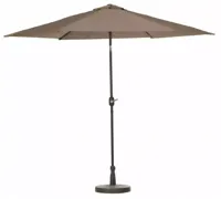 Stokparasol Tenerife dia. 300 cm taupe zonwering - Madison - thumbnail