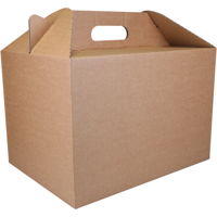 Maaltijdbezorgbox | golfkarton | 37x27x25cm | bruin | 15 stuks - thumbnail