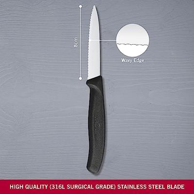 Victorinox Schilmesje gekarteld zwart - thumbnail