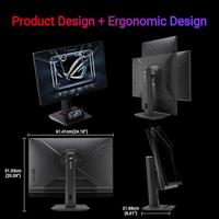 ASUS ROG Strix XG279CNS, 27 inch gaming monitor, Full HD IPS (1920 x 1080), 0,3 ms (GTG), 380Hz, aansluitingen HDMI, USB-C en DisplayPort, Extreme Low Motion Blur Sync, DisplayWidget Center, zwart - thumbnail