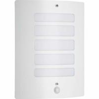 TODD-Wandlamp buiten met detector H29cm Briljantwit - thumbnail