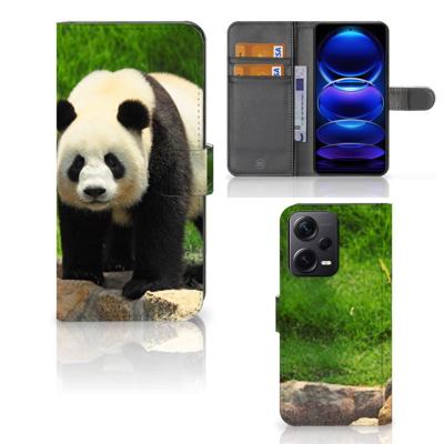 Xiaomi Poco X5 Pro | Note 12 Pro 5G | Telefoonhoesje | Met pasjeshouder | Panda