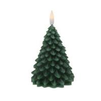 Ledkaars Kerstboom 11cm Groen - thumbnail