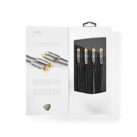 Nedis Stereo-Audiokabel | 2x RCA Male | 2x RCA Male | 1 m | 1 stuks - CATB24200GY10 CATB24200GY10 - thumbnail