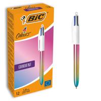 Bic Colours Gradient 4-kleurenbalpen, medium, klassieke inktkleuren - thumbnail