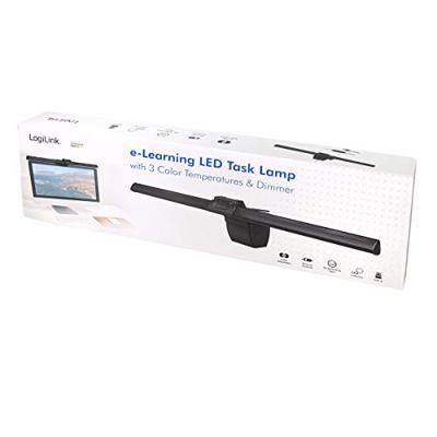 LogiLink LED-beeldschermlamp UA0372 USB-LED-werklamp, e-learning, 3 kleurtemperaturen en dimmer