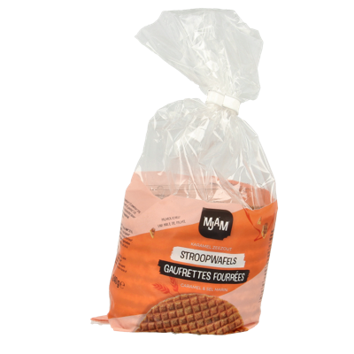 Mjam Stroopwafel karamel zeezout bio 240 Gram