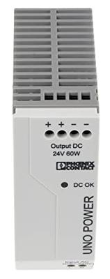 Phoenix Contact UNO-PS/1AC/24DC/60W DIN-rail netvoeding 24 V/DC 2.5 A 60 W Aantal uitgangen: 1 x Inhoud: 1 stuk(s) Phoenix Contact UNO-PS/1AC/24DC/60W DIN-rail netvoeding 24 V/DC 2.5 A 60 W Aantal uitgangen: 1 x Inhoud: 1 stuk(s)