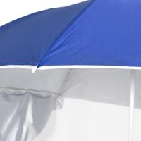 VidaXL Strandparasol met zijwanden 215 cm blauw - thumbnail