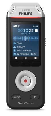 Philips DVT2810 VoiceTracer Audiorecorder Zwart/Zilver