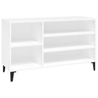 VidaXL Schoenenkast 102x36x60 cm bewerkt hout wit - thumbnail