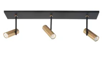 Highlight Spot Trend 3 lichts L 65 cm incl mini GU10 zwart goud - thumbnail