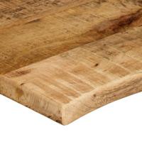 Tafelblad met natuurlijke rand 120x60x3,8 cm massief mangohout - thumbnail
