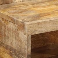 Nachtkastje 50x27x50 cm massief ruw mangohout - thumbnail