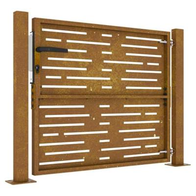 Poort 100x100 cm vierkant cortenstaal