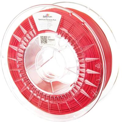 Spectrum Filaments 80931 Huracan PLA TRUE RED Filament PLA kunststof Highspeed filament, Verhoogde extrusionsrate 1.75 mm 1000 g Rood 1 stuk(s)
