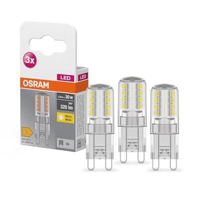 OSRAM HOMELIGHTING 4058075450073 LED-lamp Energielabel E (A - G) G9 Ballon 2.6 W = 30 W Warmwit (Ø x l) 14 mm x 43 mm 3 stuk(s) OSRAM HOMELIGHTING 4058075450073 LED-lamp Energielabel E (A - G) G9 Ballon 2.6 W = 30 W Warmwit (Ø x l) 14 mm x 43 mm 3 stuk(s)